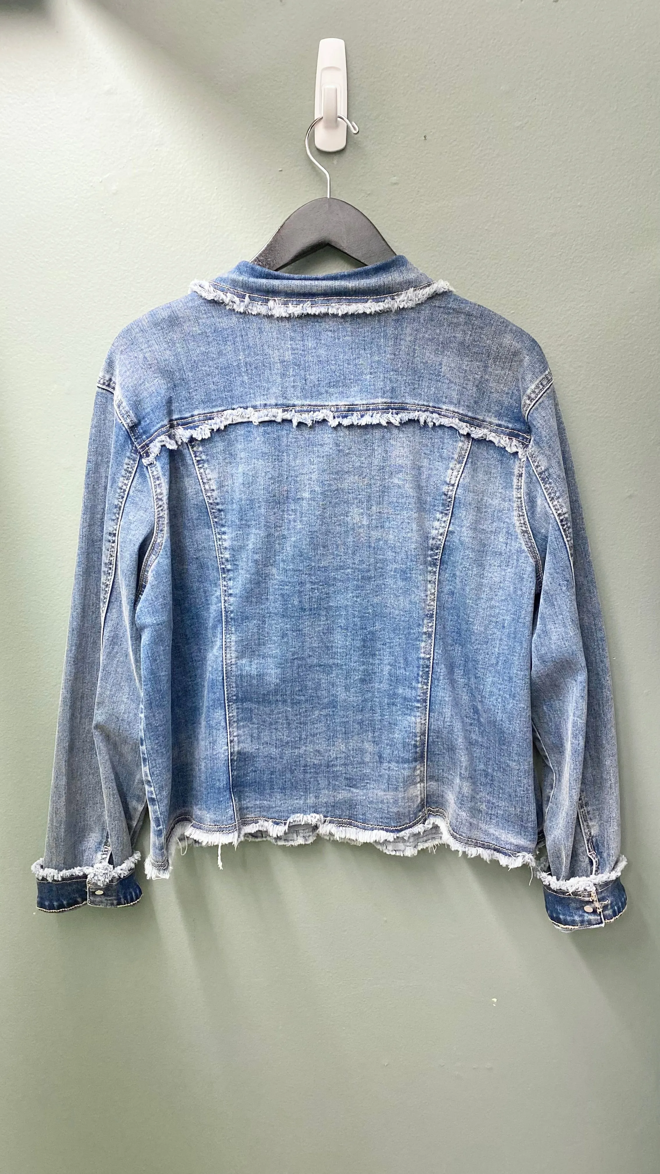* Charlie B Frayed Denim Jacket