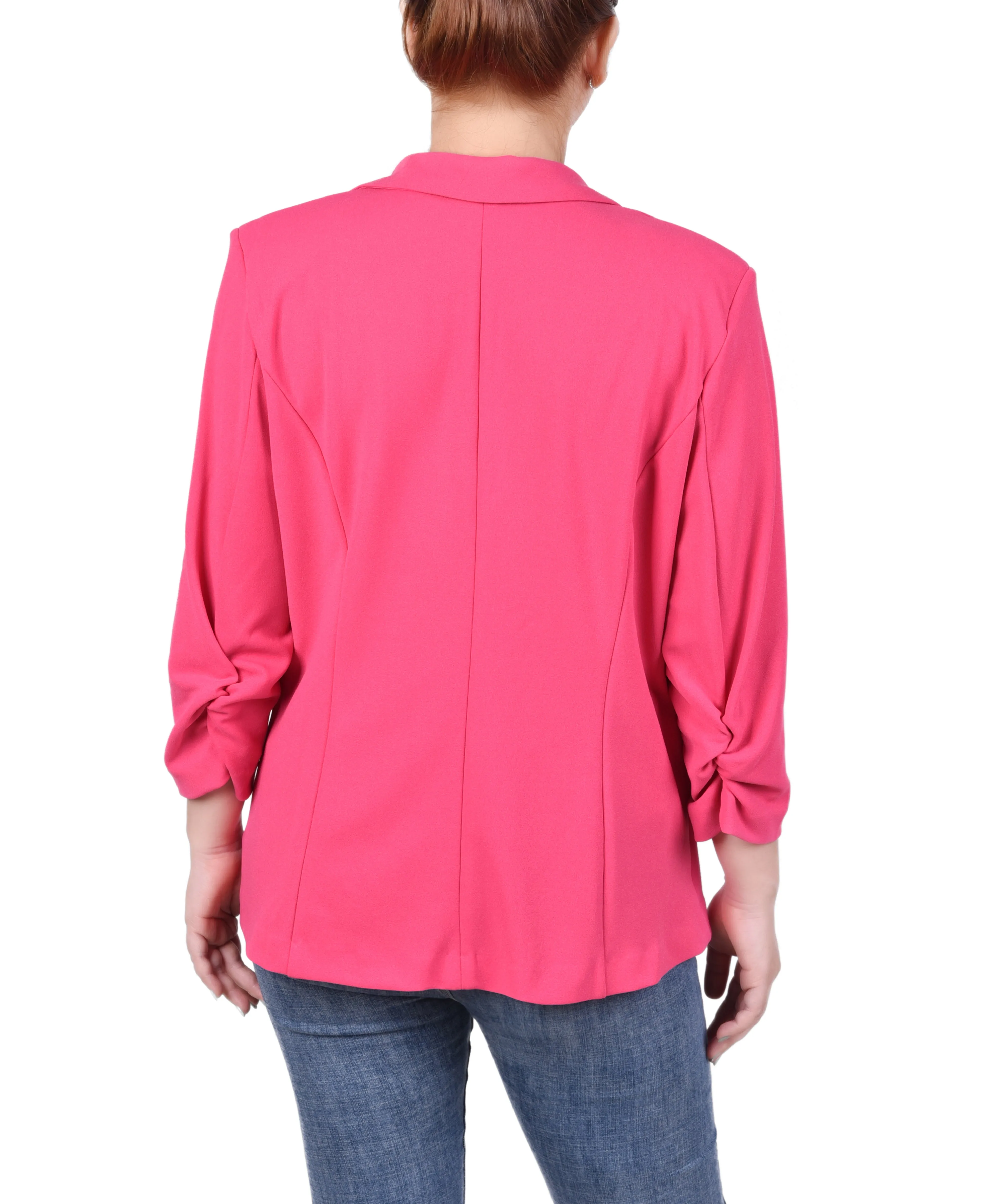 3/4 Sleeve Scuba Crepe Jacket