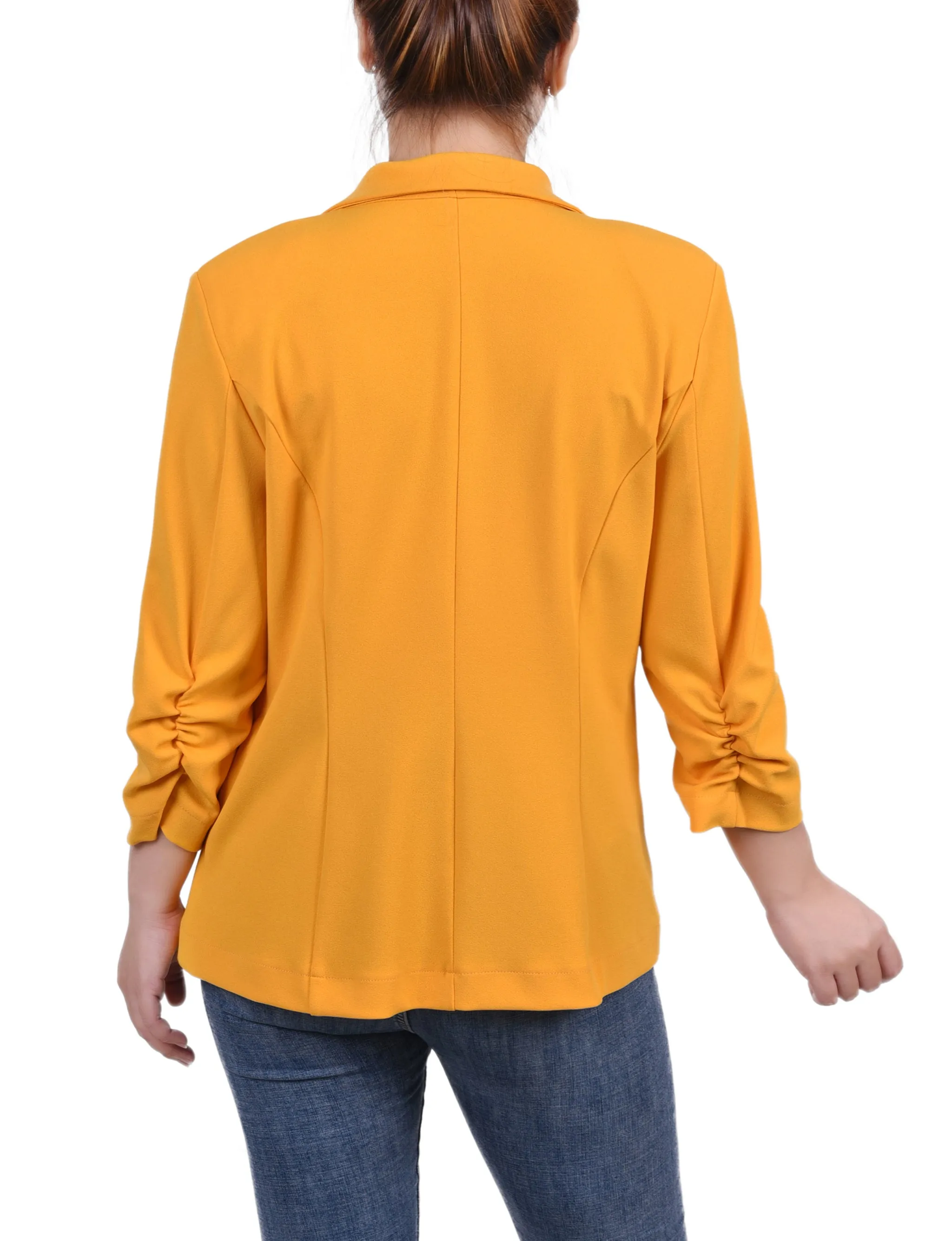 3/4 Sleeve Scuba Crepe Jacket