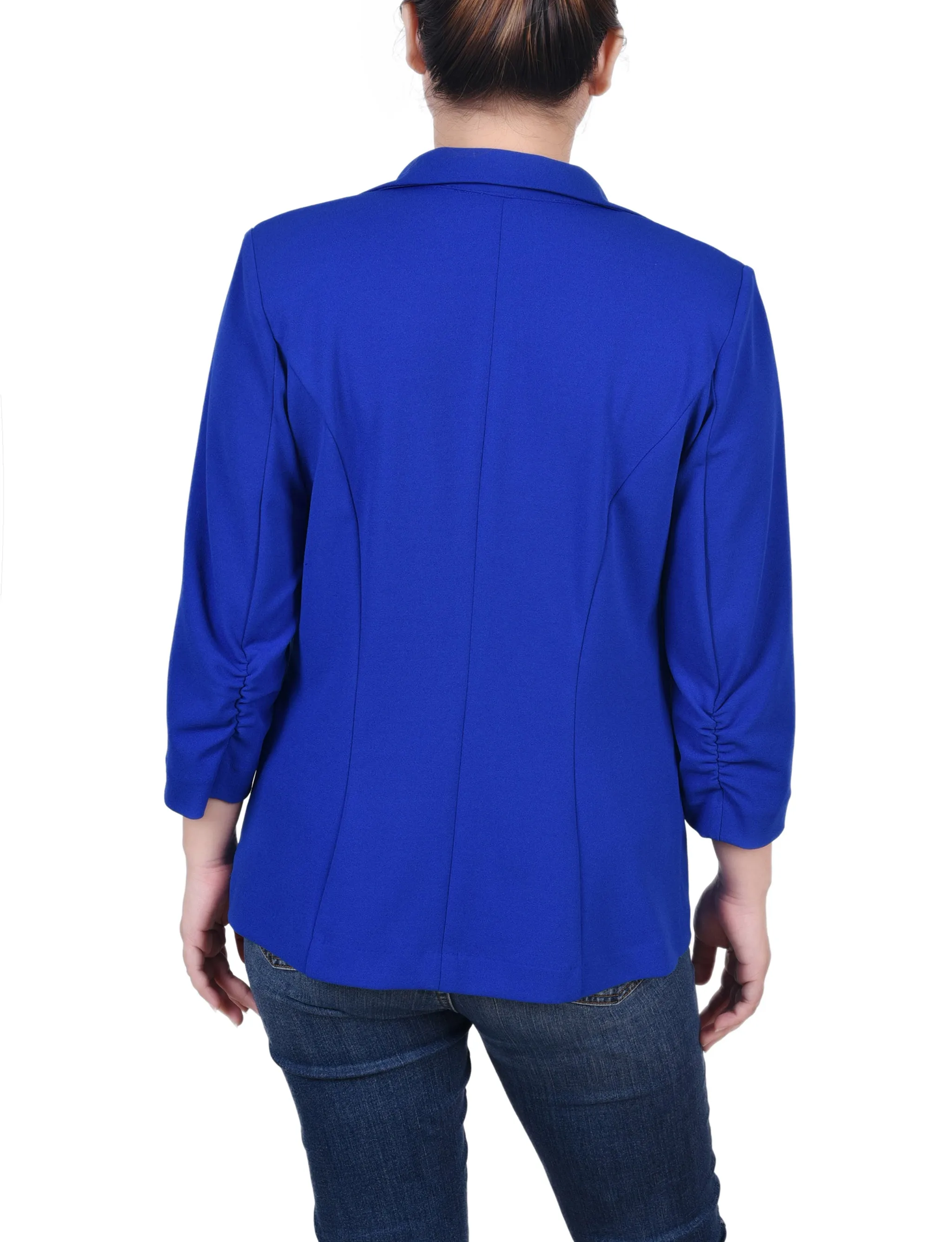 3/4 Sleeve Scuba Crepe Jacket