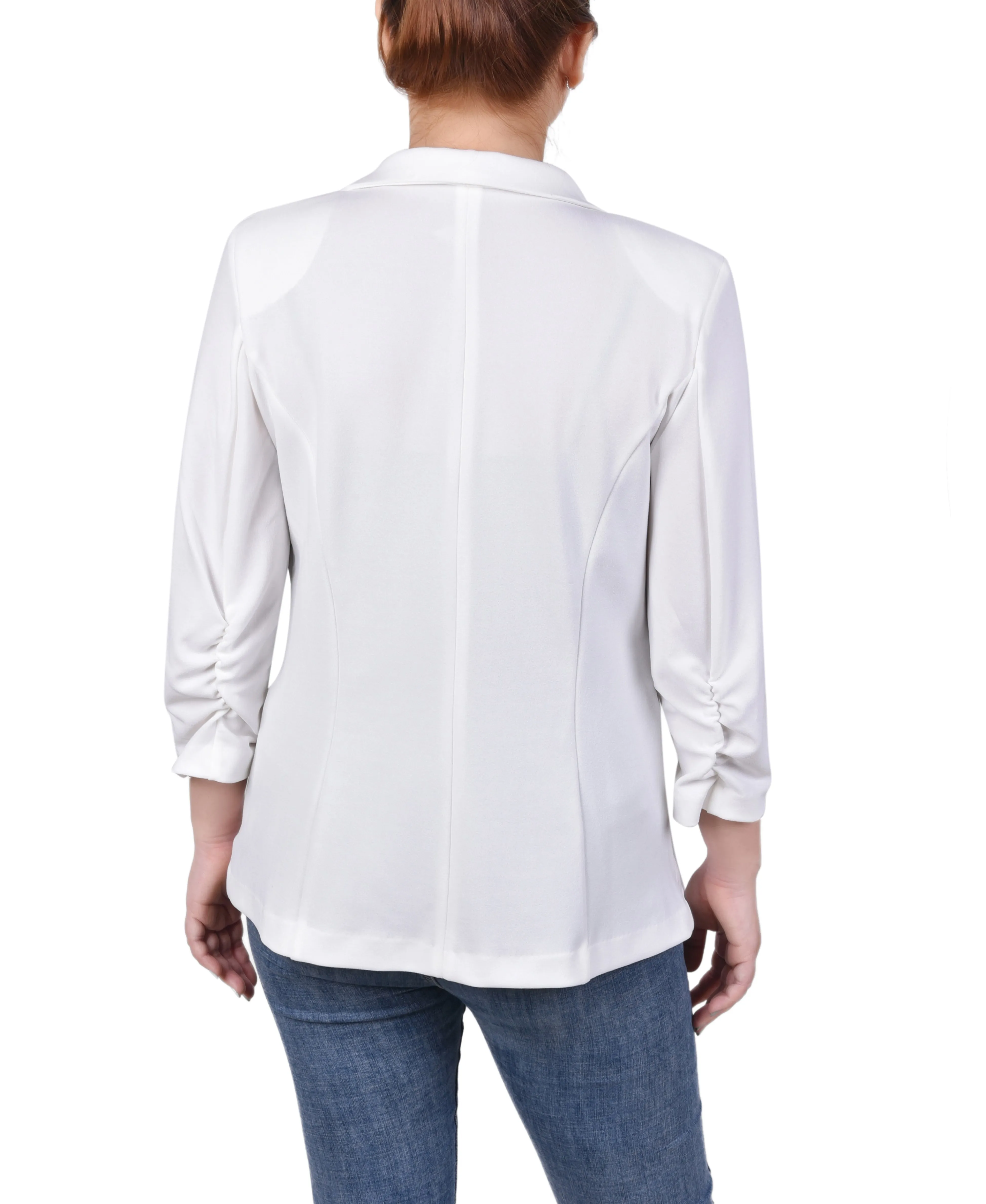 3/4 Sleeve Scuba Crepe Jacket