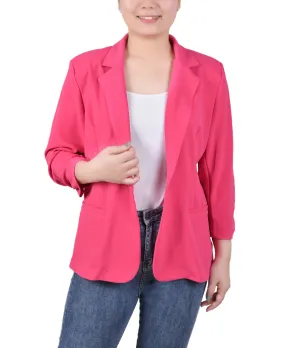 3/4 Sleeve Scuba Crepe Jacket
