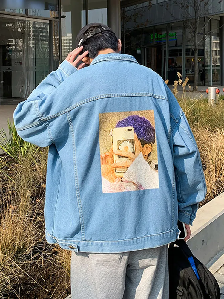 All-Match Loose Men'S Denim Jacket