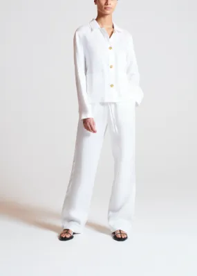 Aurelia Trouser White Heavy Linen