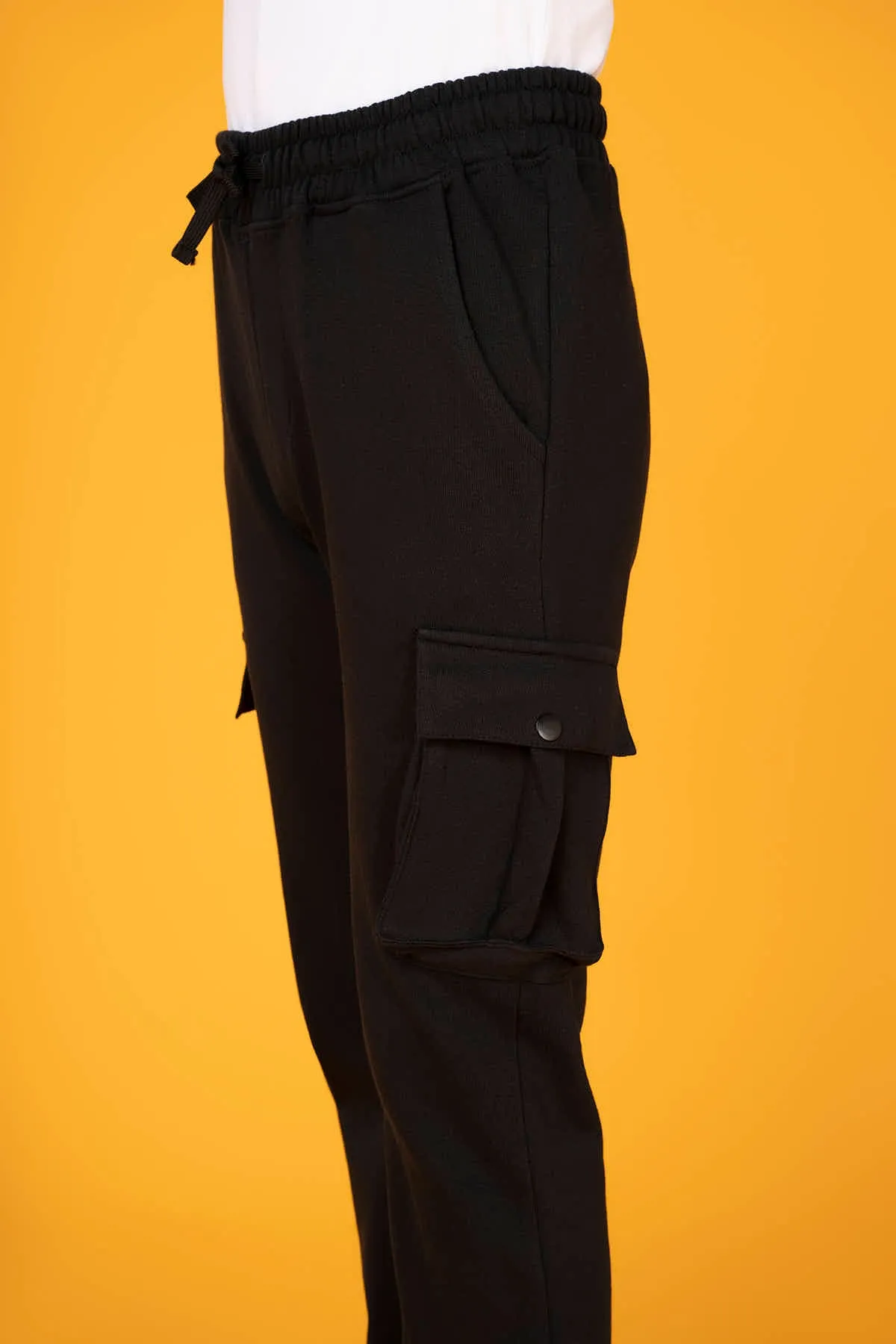 Cargo Jogger For Boy - Black
