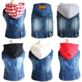 Cat Dog Clothes Denim jacket