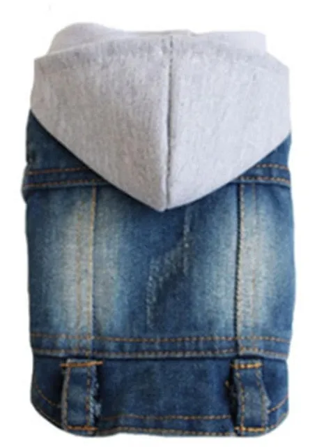 Cat Dog Clothes Denim jacket