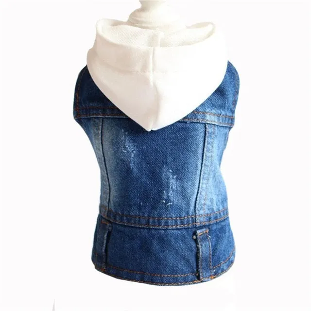 Cat Dog Clothes Denim jacket