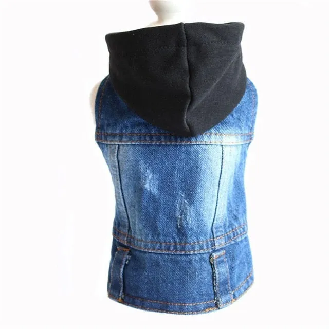 Cat Dog Clothes Denim jacket