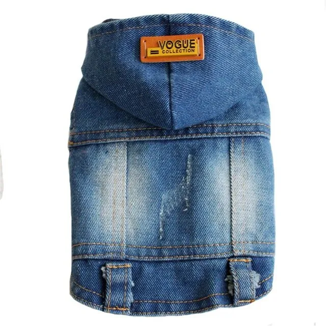 Cat Dog Clothes Denim jacket