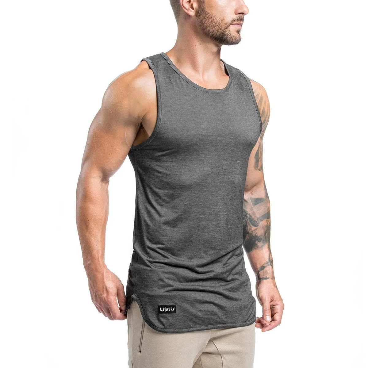 Extended Scoop Tank - Grey
