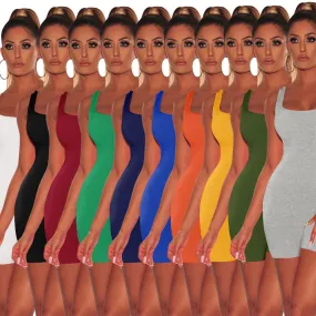 F5080 Solid color jumpsuit European and American sexy backless jumpsuit