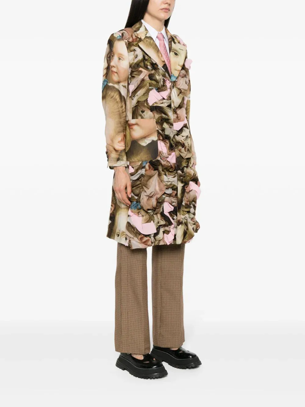 Face Print Chiffon Jacket