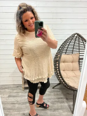 **FINAL SALE DOORBUSTER** Classic Legging Lattice Calf Capris With Pockets (Multiple Colors)
