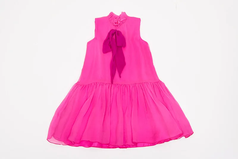 Fuchsia Regina Bow Dress
