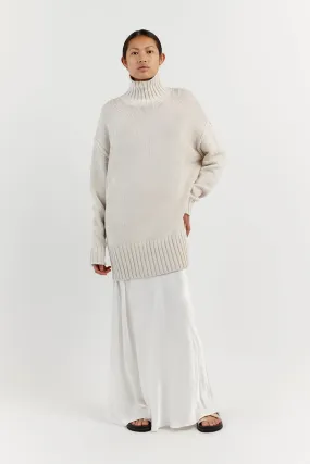 HARLOW STONE KNIT JUMPER