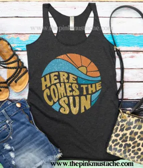 Here Comes The Sun Racerback Tank Top / Racerback Tank/