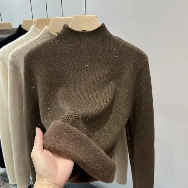 Ivyshape | Cozy Slim-Fi Fleece Sweater
