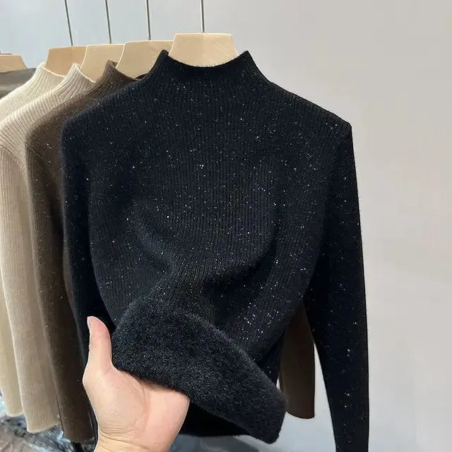 Ivyshape | Cozy Slim-Fi Fleece Sweater