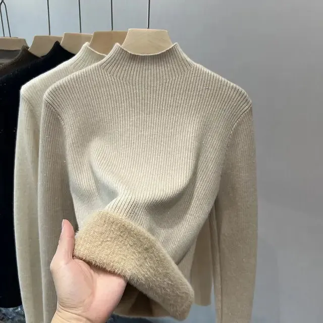 Ivyshape | Cozy Slim-Fi Fleece Sweater