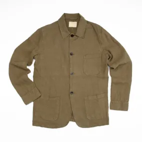 Labura Jacket in Olive Linen