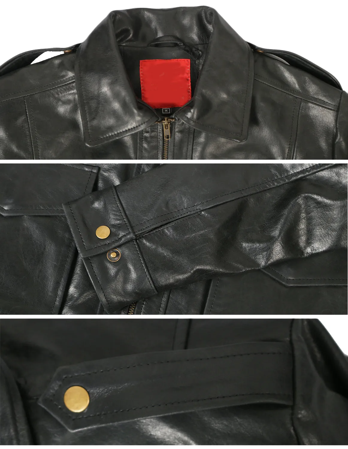 Leather Jackets Hub Mens Genuine Lambskin Leather Jacket (Black, Regal Jacket) - 1701049