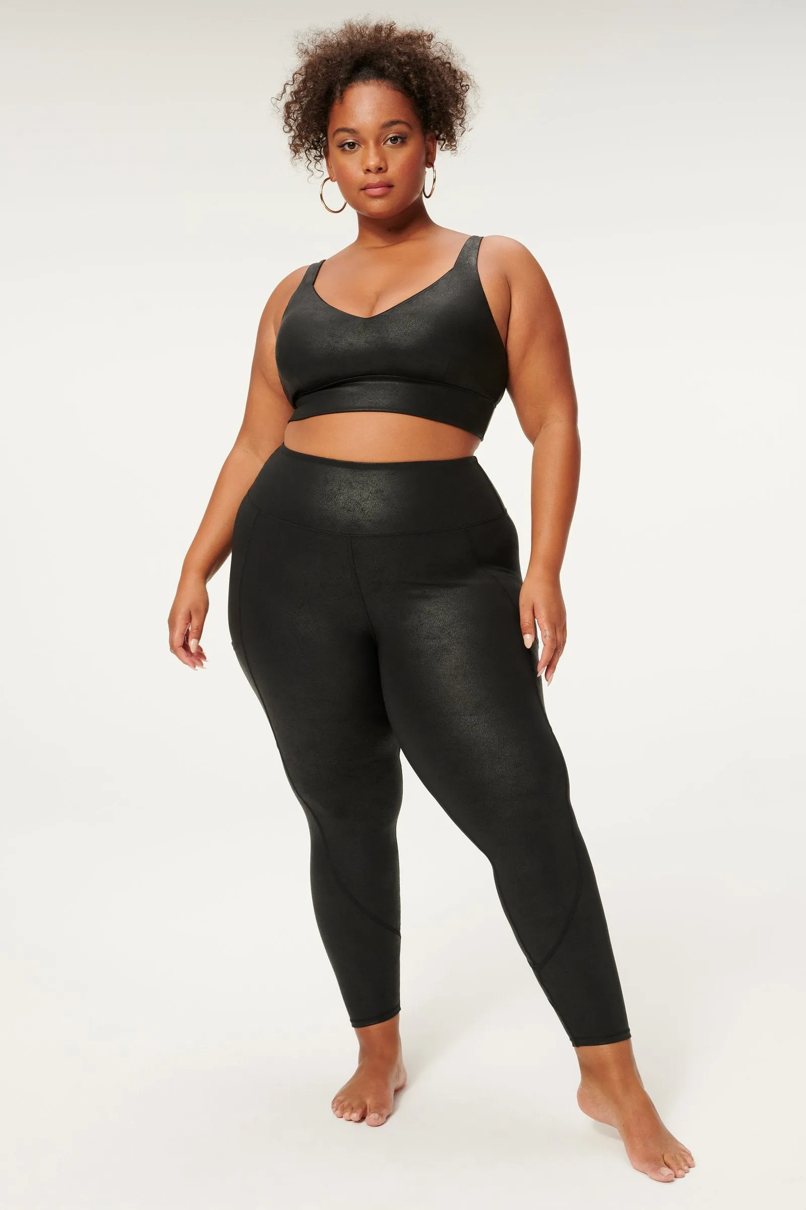 Leatherette Core Power Leggings