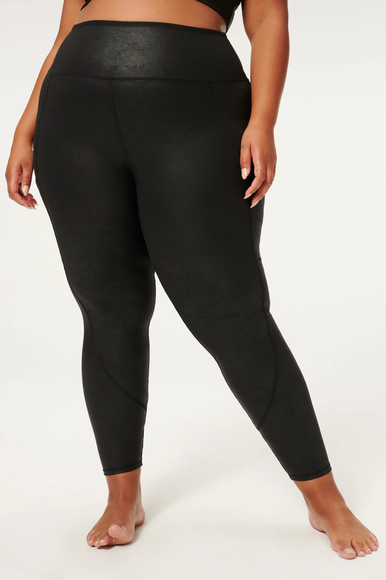 Leatherette Core Power Leggings