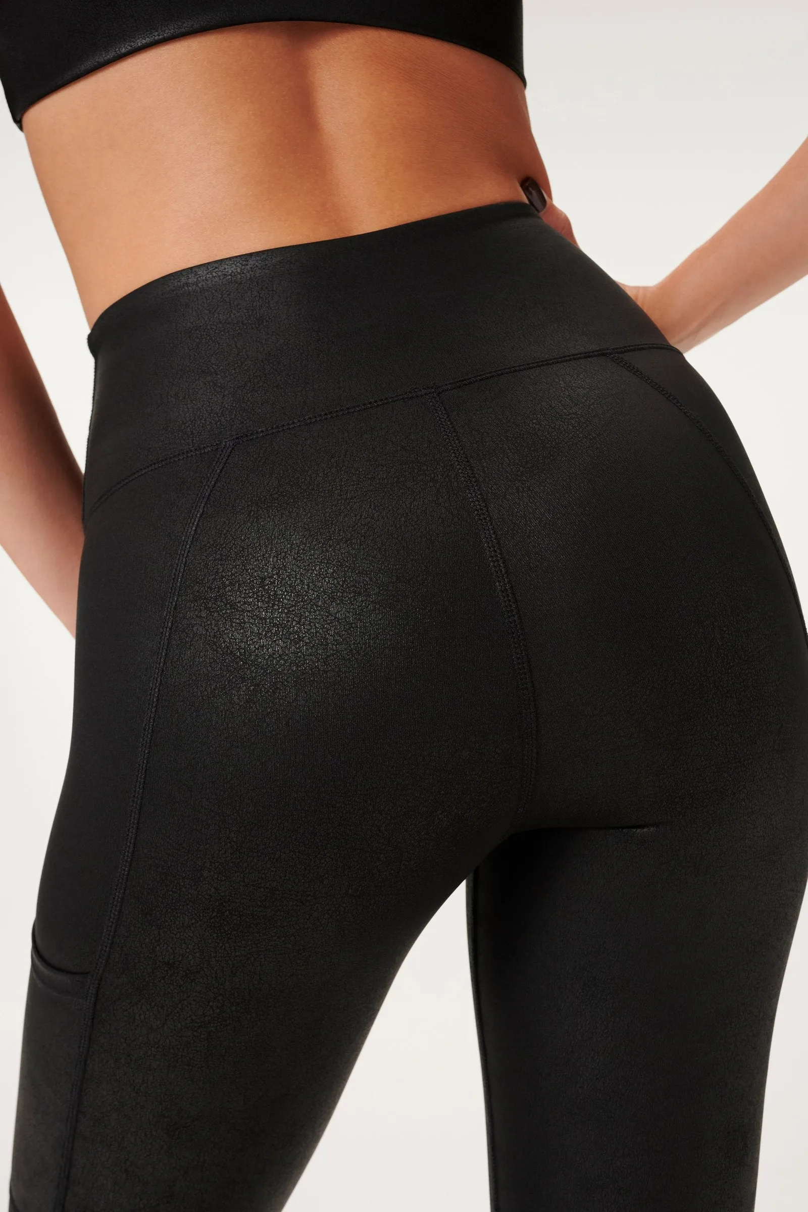 Leatherette Core Power Leggings