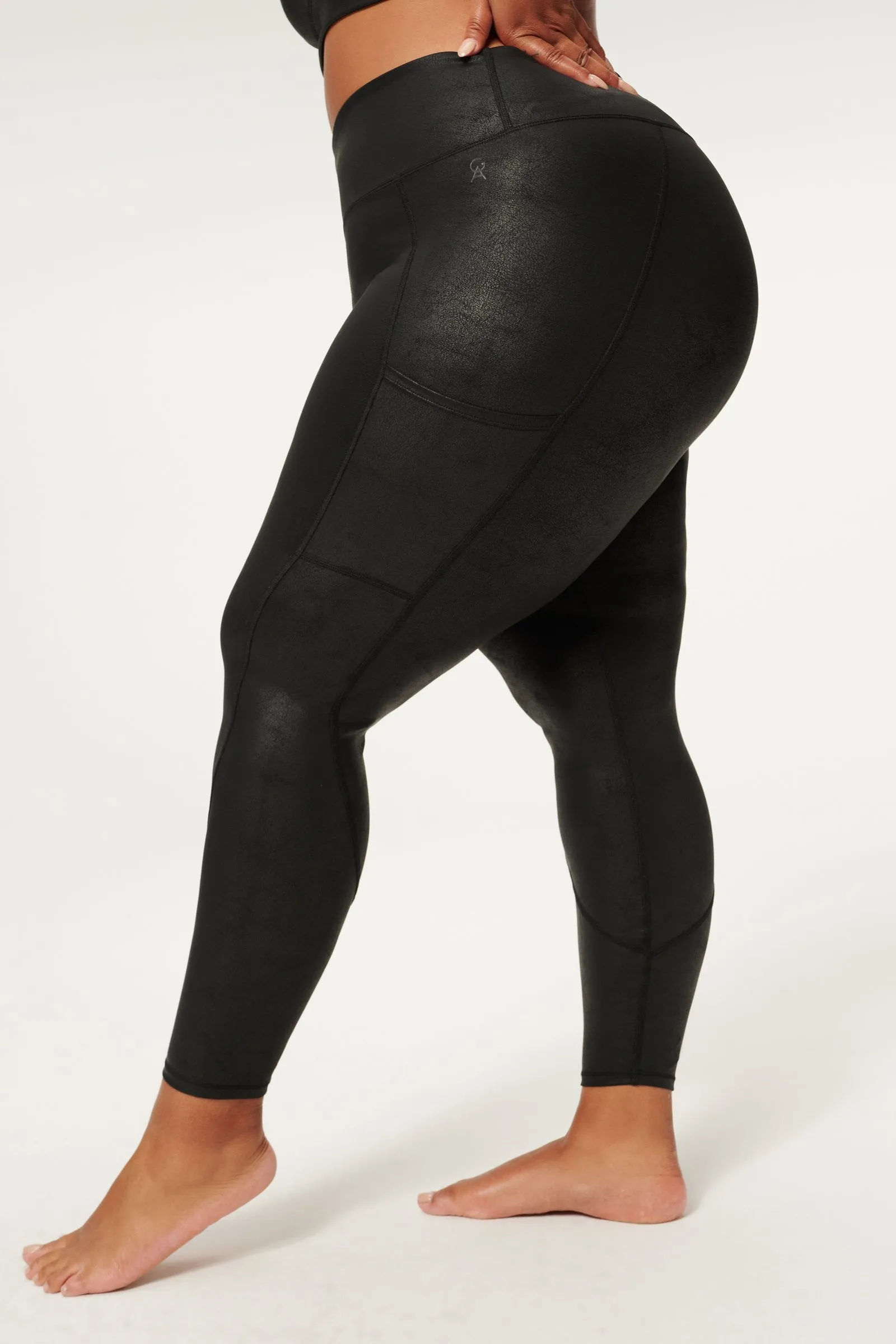 Leatherette Core Power Leggings