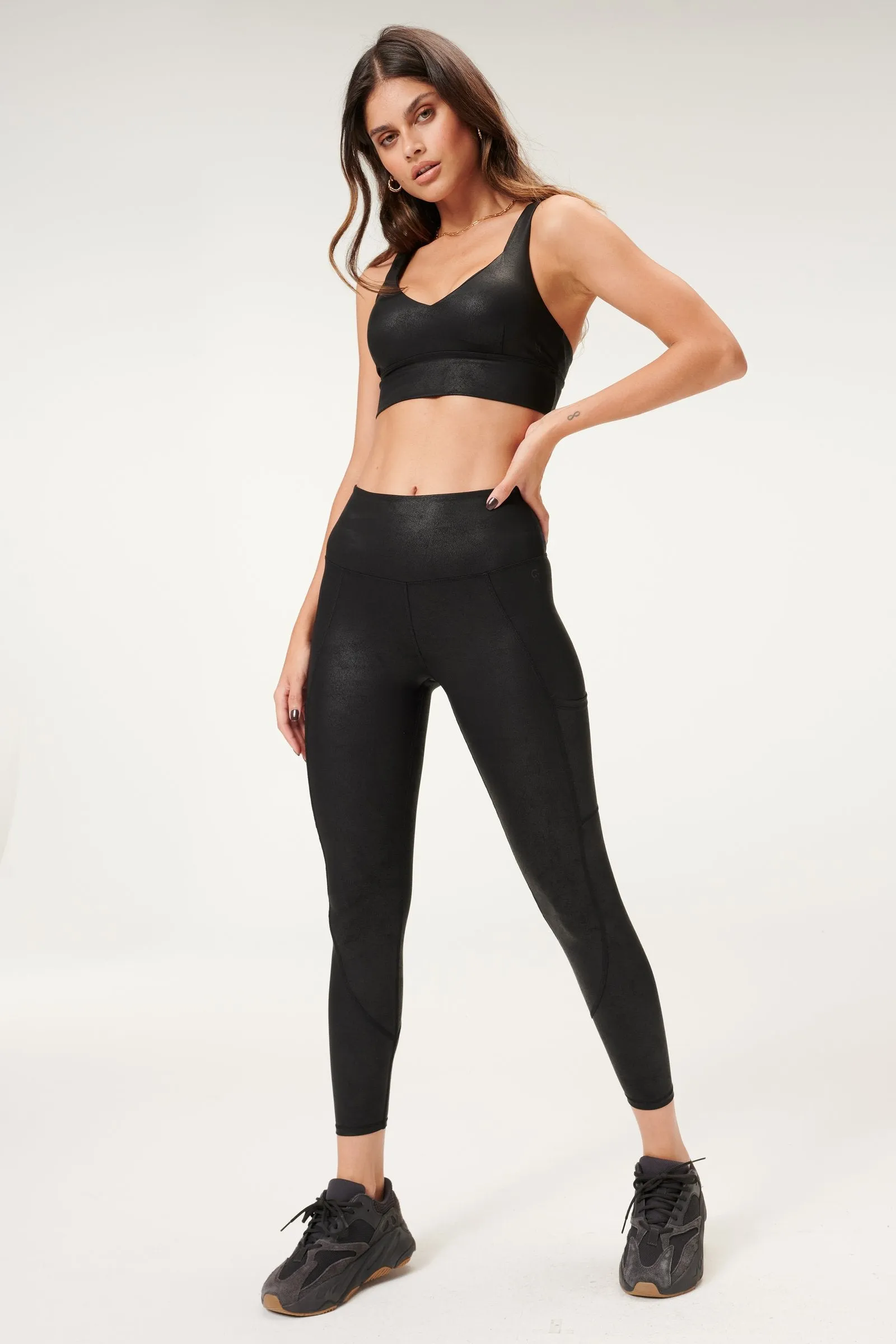 Leatherette Core Power Leggings
