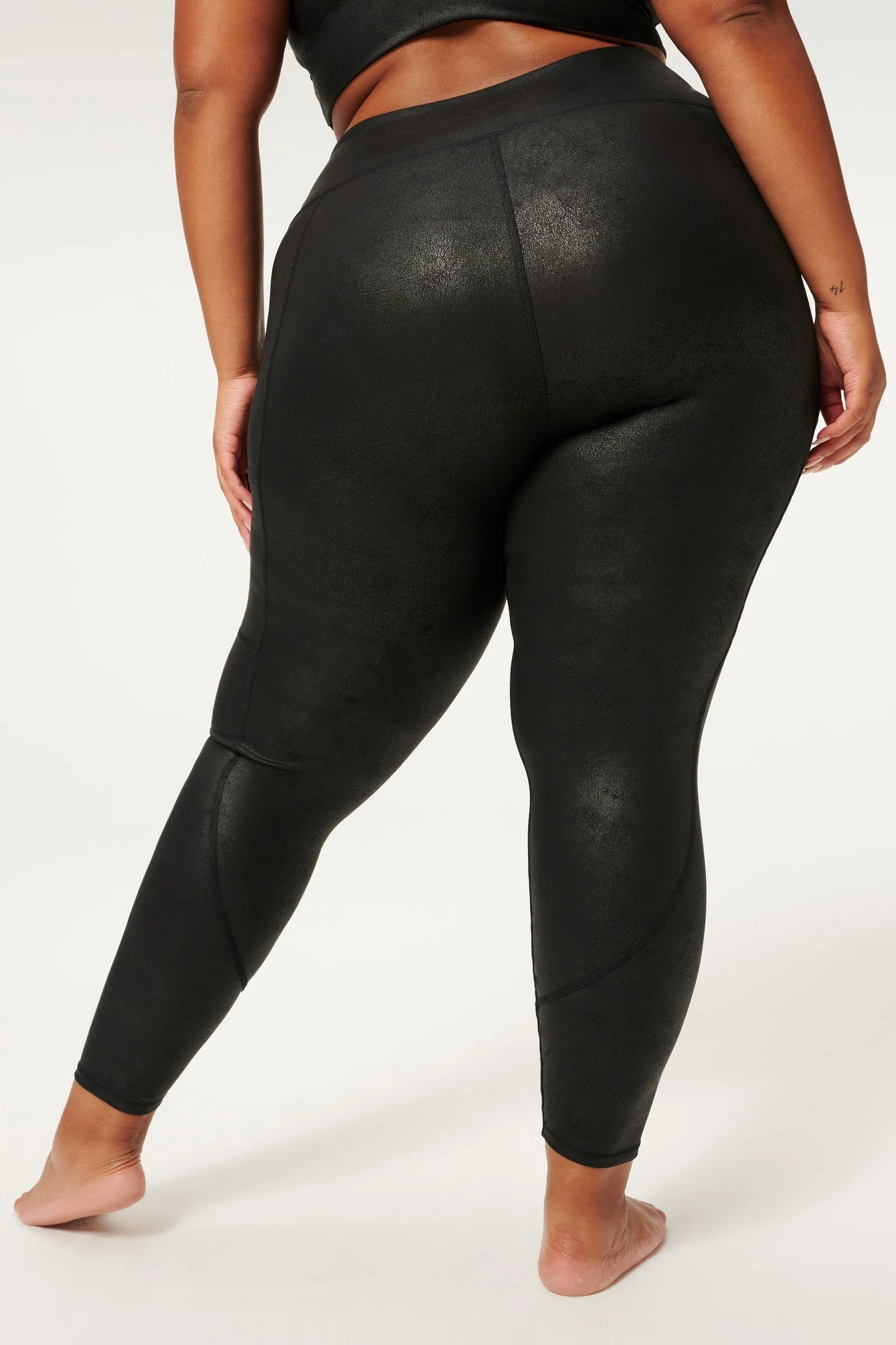 Leatherette Core Power Leggings