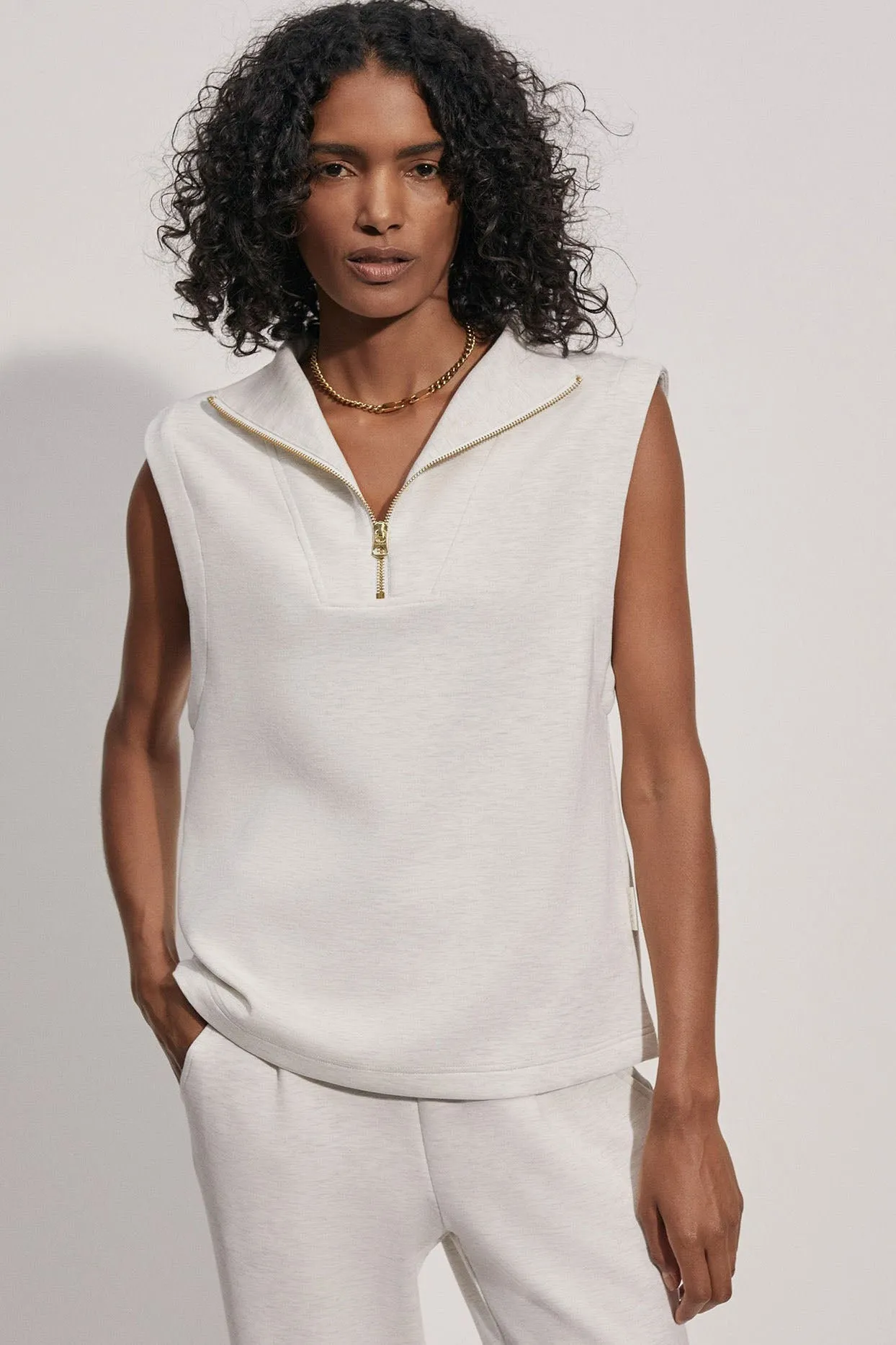Magnolia Half Zip Tank