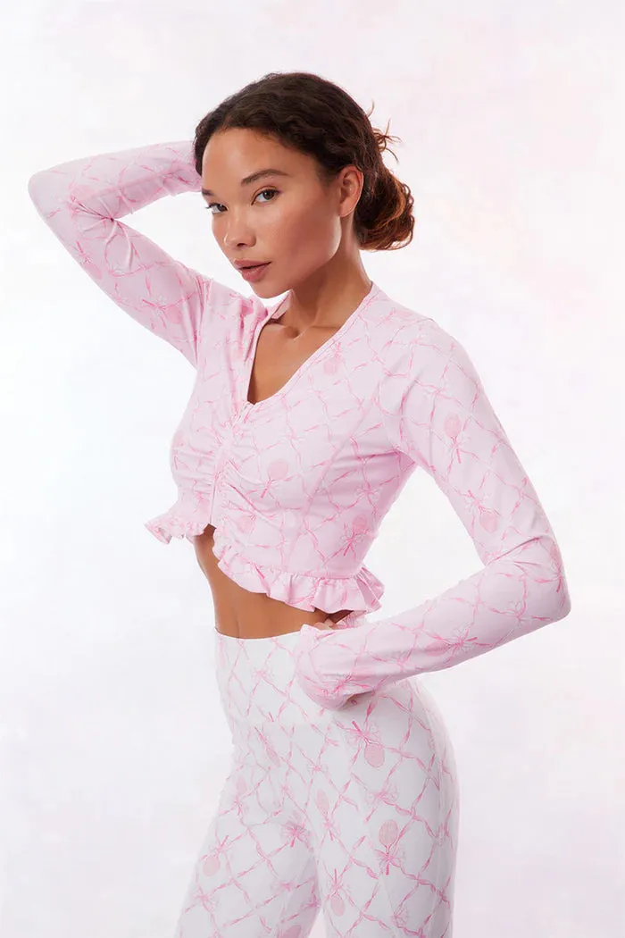 Medway Zip-Up Active Jacket - Candy Lipstick [LoveShackFancy]