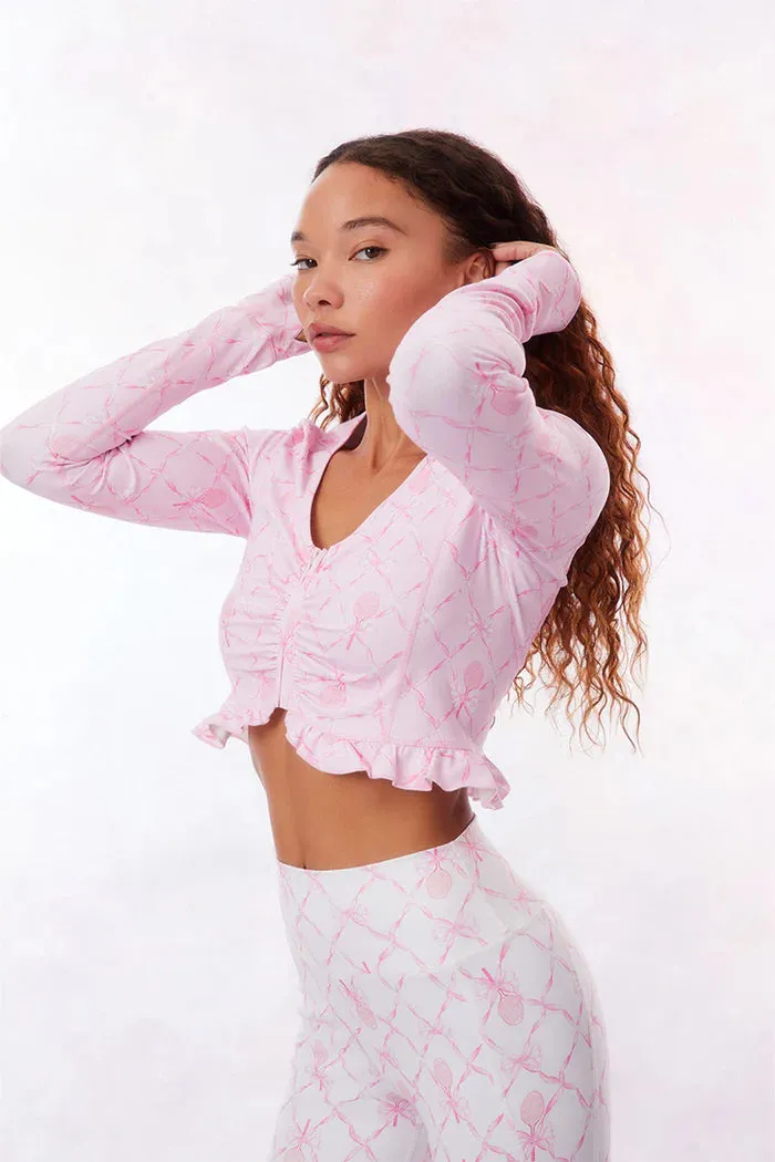 Medway Zip-Up Active Jacket - Candy Lipstick [LoveShackFancy]