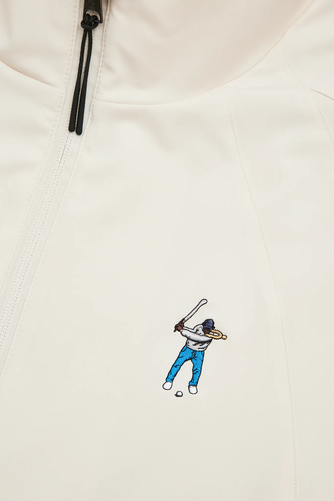 Men's Full Zip Tech Jacket Pearl Ivory