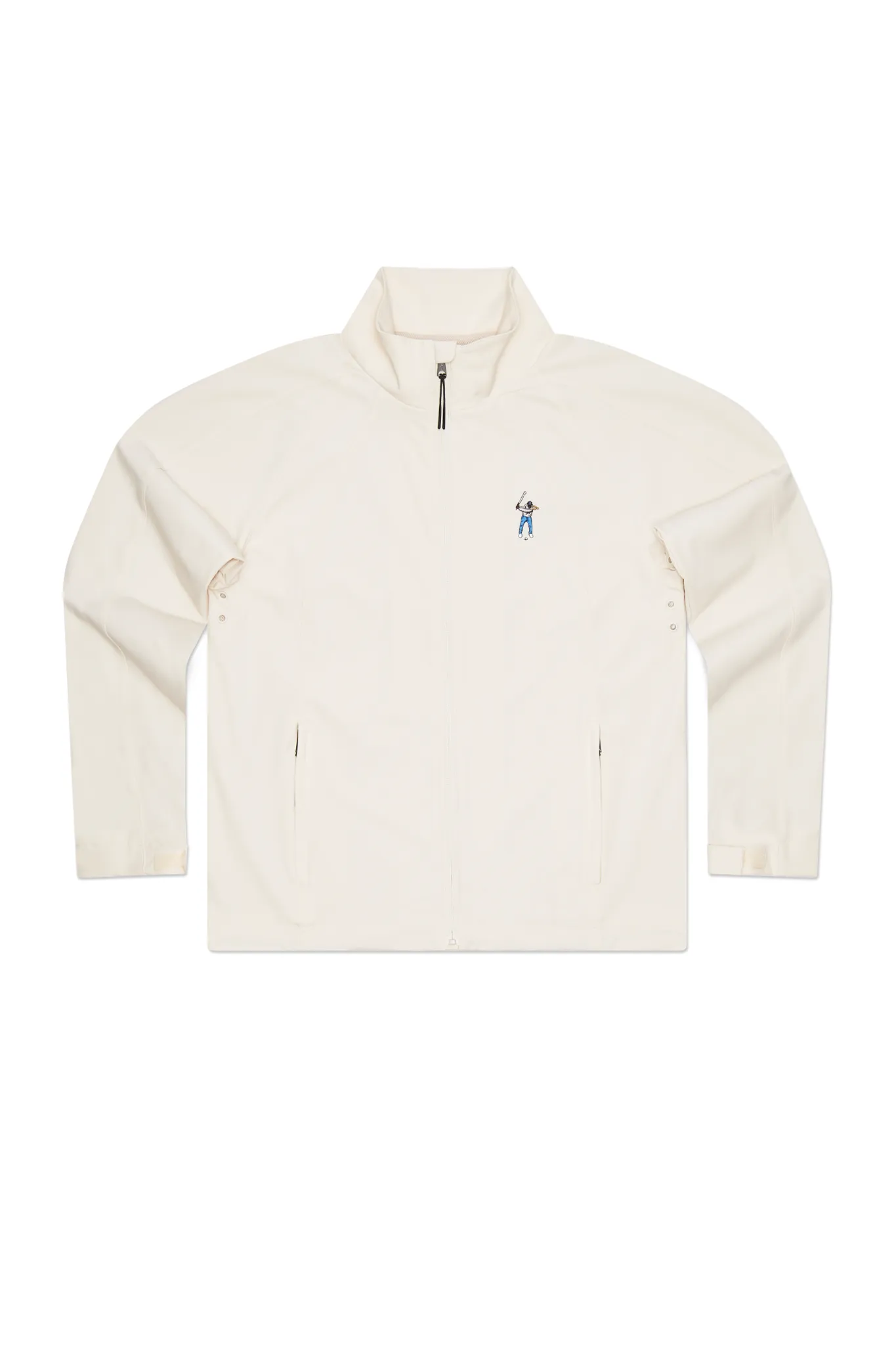 Men's Full Zip Tech Jacket Pearl Ivory