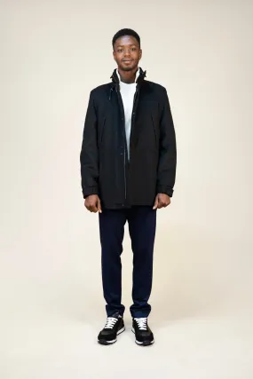 Midnight Black Wool Jacket