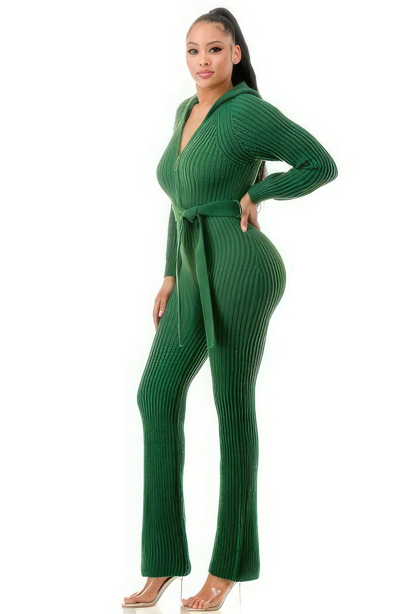 Monroe Hooded Sweater Jumpsuit