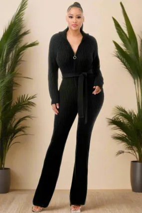 Monroe Hooded Sweater Jumpsuit