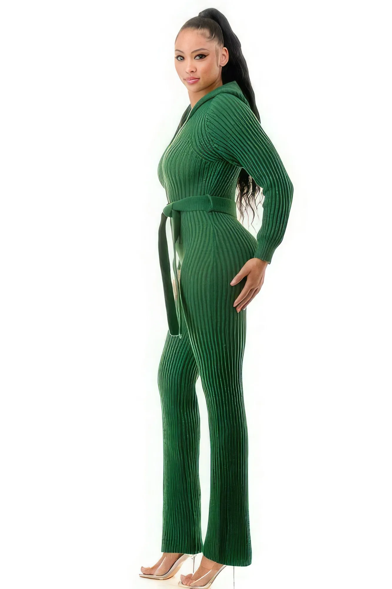 Monroe Hooded Sweater Jumpsuit