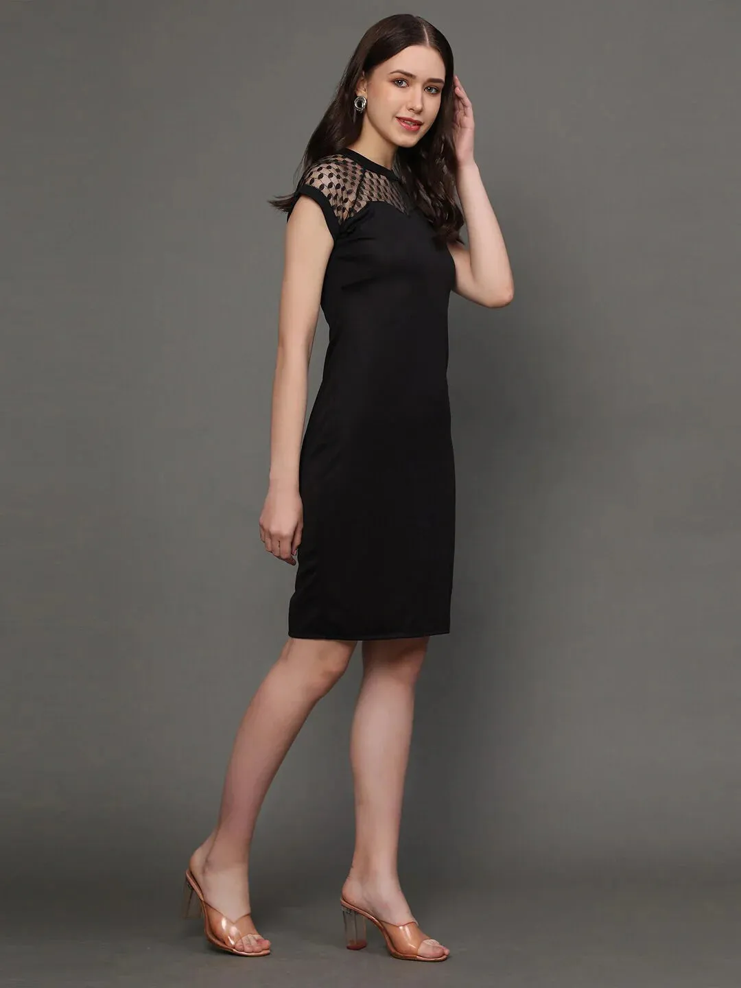 Ocean Jewel Sheath Dress A Touch of Teal Elegance Mini Dress