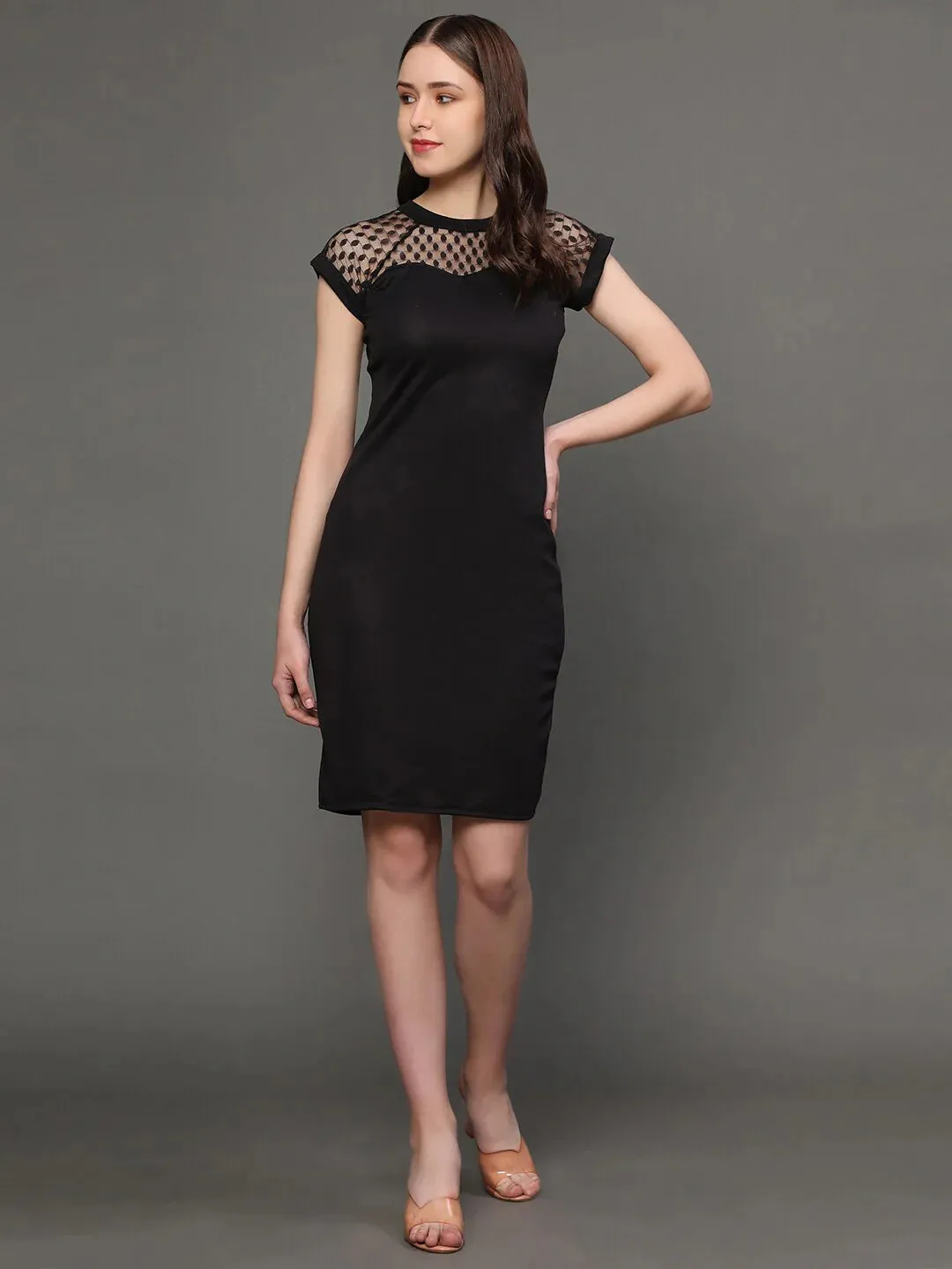 Ocean Jewel Sheath Dress A Touch of Teal Elegance Mini Dress