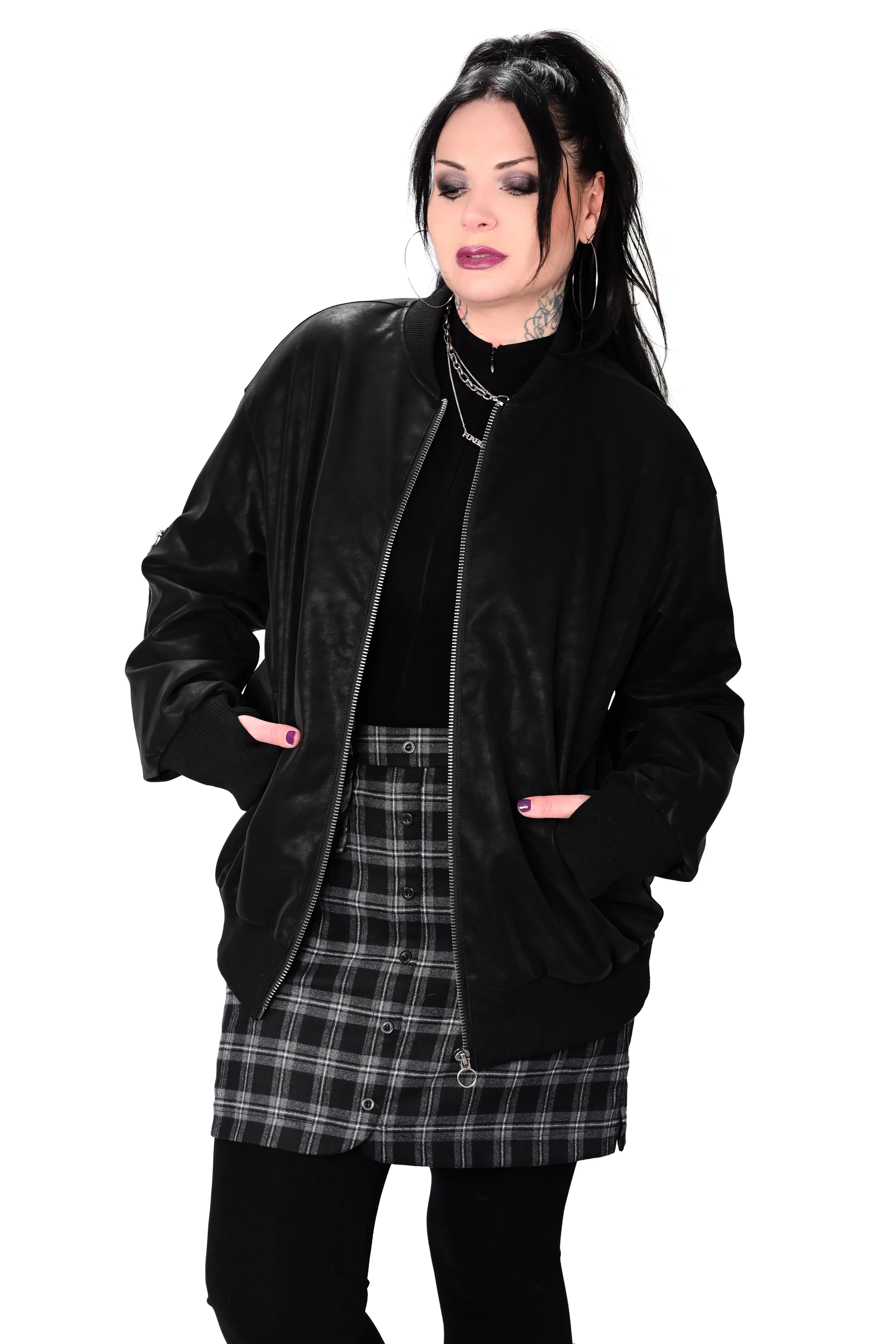 Oversized Unisex Bomber Jacket