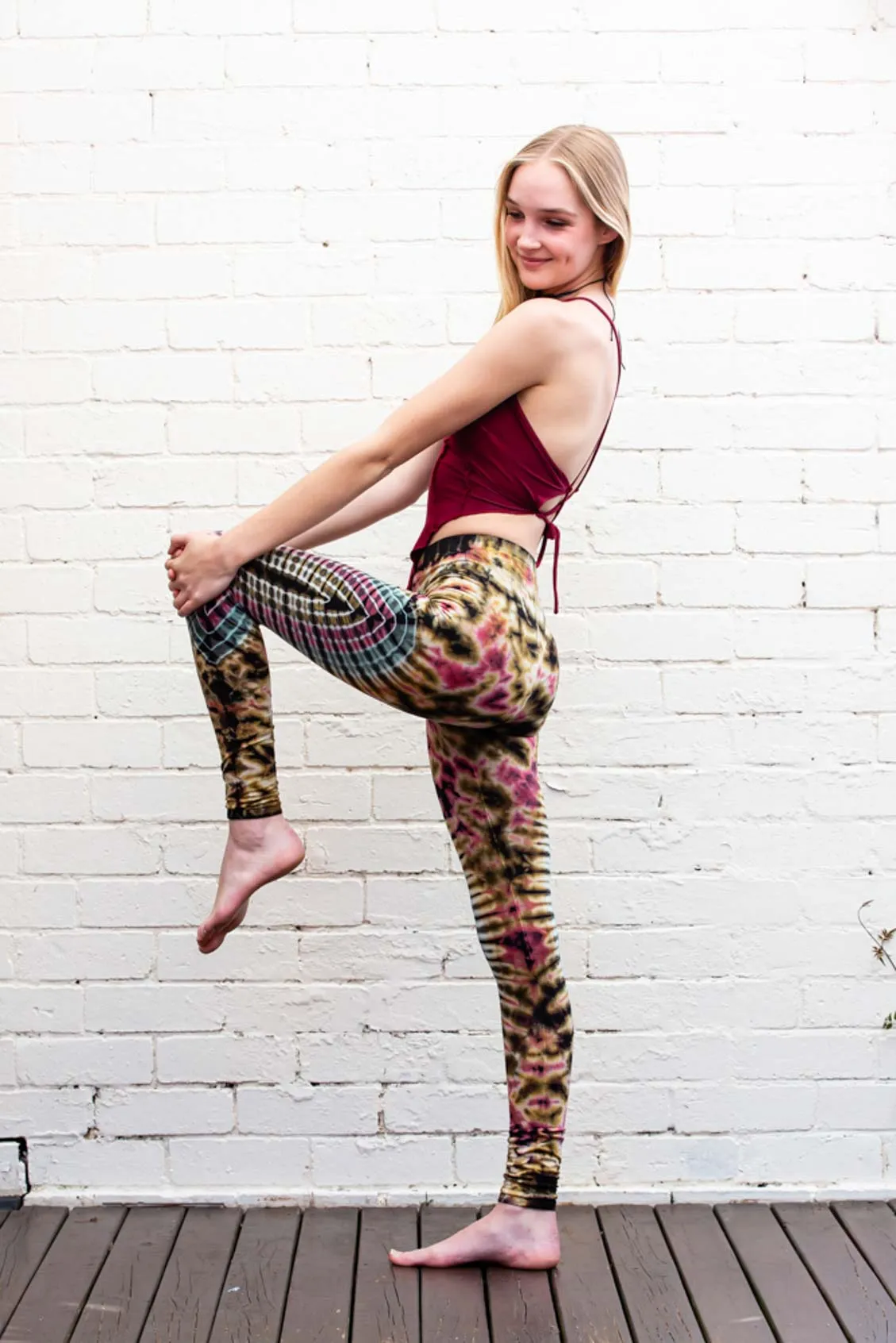 Rainbow Pastel Yellow Mandala Leggings