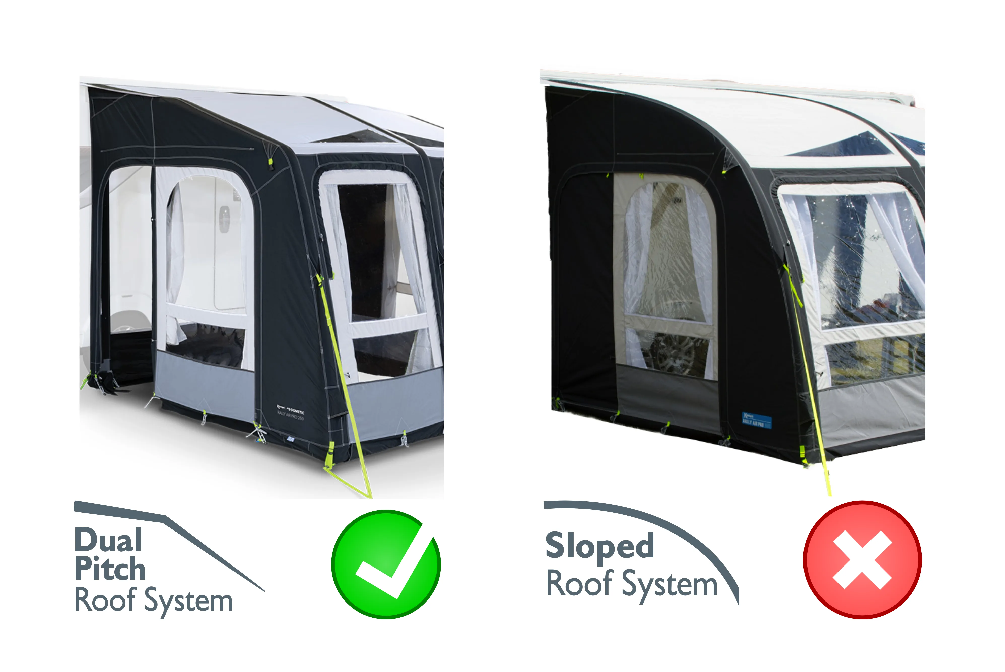 Replacement Air Poles for Kampa Dometic Ace AIR 400 - All Season, Dual Pitch Roof