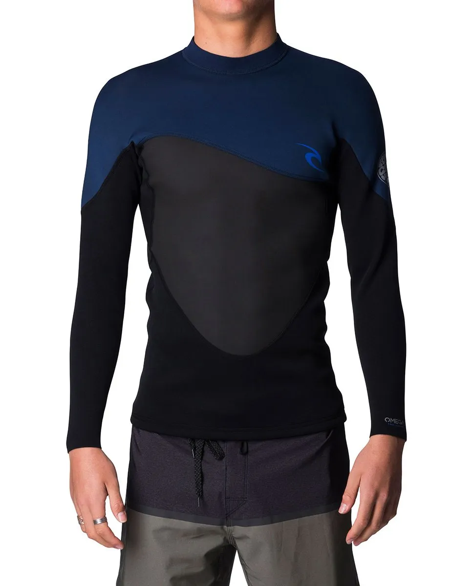 Ripcurl Omega Mens Heater Top (2019) - Navy