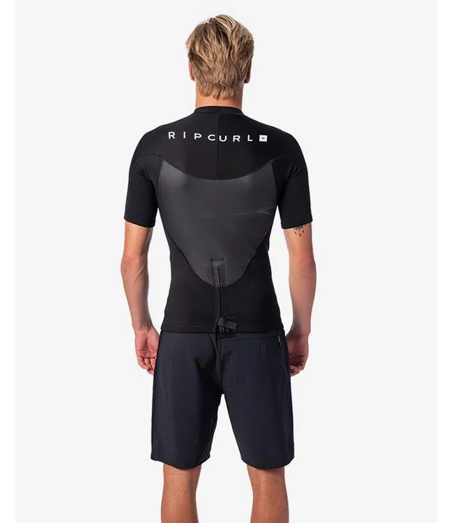 Ripcurl Omega Short Sleeve Heater Top (2021) - Black