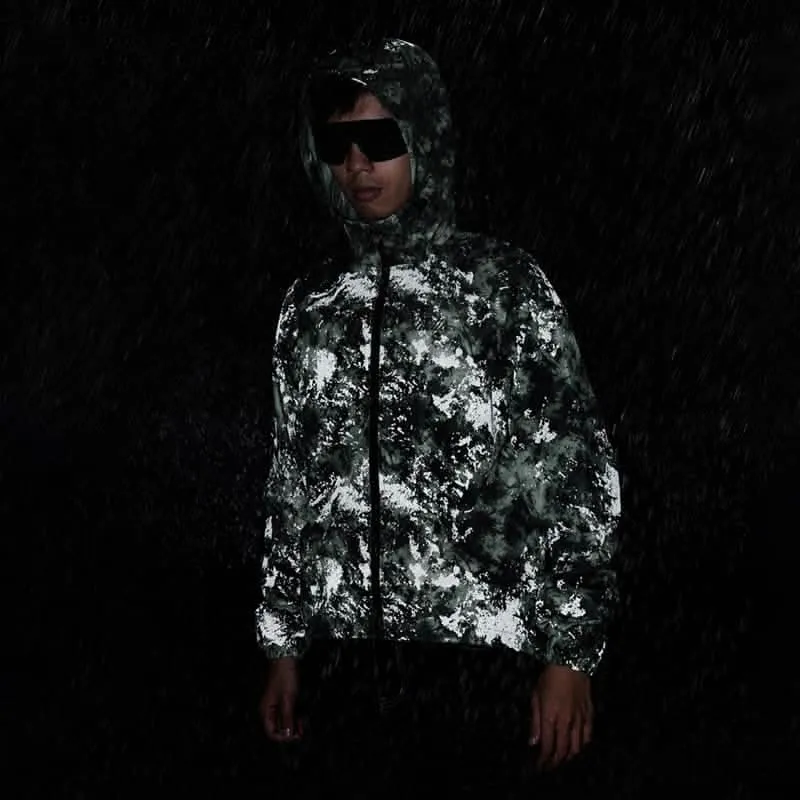 Santic Watson Reflective Cycling Rain Jacket