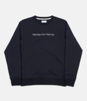 Saturdays NYC Bowery Crewneck Sweatshirt - Midnight